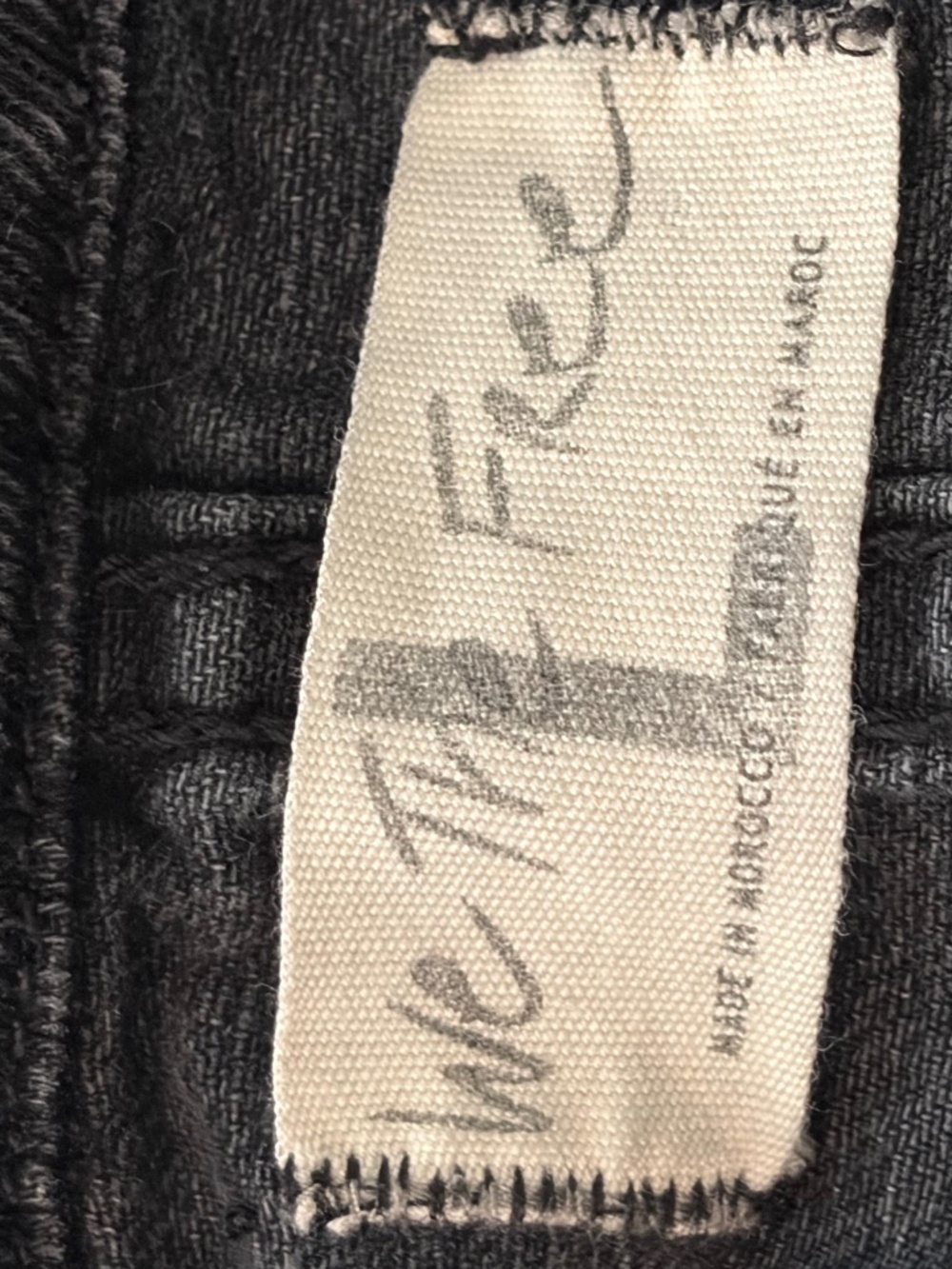 WE THE FREE BLACK DENIM ZIPPER JUMPSUIT LARGE L - Picture 9 of 11